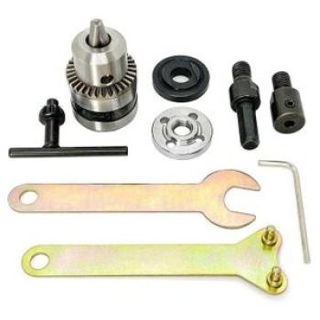 Electric Drill Chuck Angle Grinder Wheel Mandrel Adapter Saw Table Electrical Tool Fit for 5mm Shaft