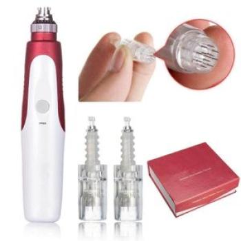 Electric Derma Pen Stamp Auto Micro Roller Anti Skin Therapy Wands