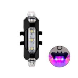 Bike Taillight Bright Usb Rechargeable Bike Tail Light Easy Install Blue and Red