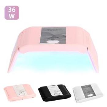 36W Foldable USB Rechargeable Nail Dryer UV LED Lamp Smart Sunlight Fast Dry Black, White, Pink