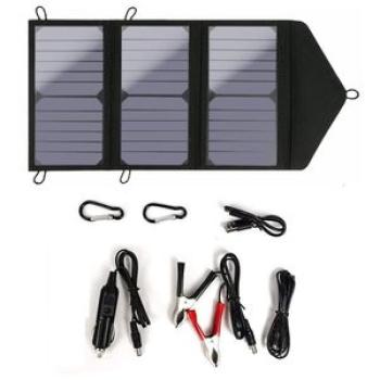 30W Foldable Solar Panel Charger Waterproof Portable Outdoor Charge Plate for Mobile Phone Power Ban