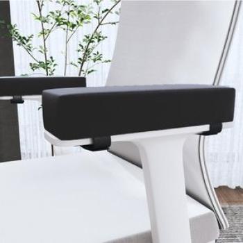 2Pcs Memory Foam Chair Arm Pads with Adjustable Strap