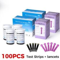 Blood Glucose Meter 2550pcs Test Strips Scets Blood Sugar Monitor Collect Blood Glucometer Mgdl Or M