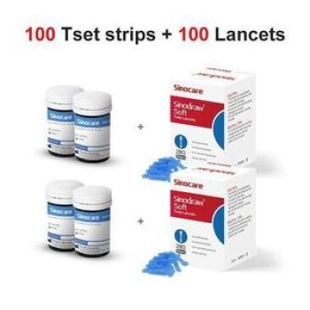 Sinocare Blood Glucose Monitor Kit With Test Strips S Test Accurate For Diabetes Glucometer Blood Su