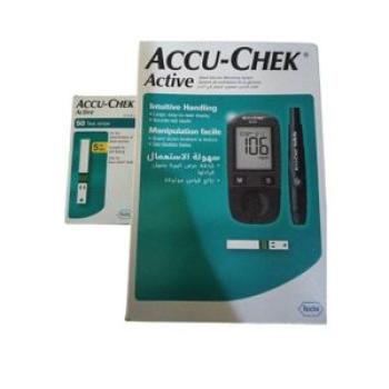 Accu-chek (Active) Blood Sugar Monitor – Glucometer (Mol/dl) + 50 Test Strips