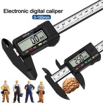150mm 6 inch LCD Digital Electronic Vernier Caliper Gauge Micrometer Measuring Tool