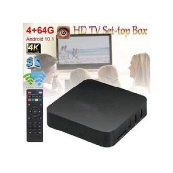 4K Quad Core 4GB 64GB Android 10.1TV BOX 2.0 HD HDMI SD Slot 2.4GHz WiFi Network Player Network Medi