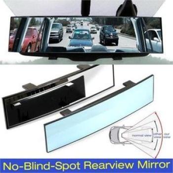 Universal 300mm high-definition automatic auxiliary rearview mirror, blue light rearview mirror