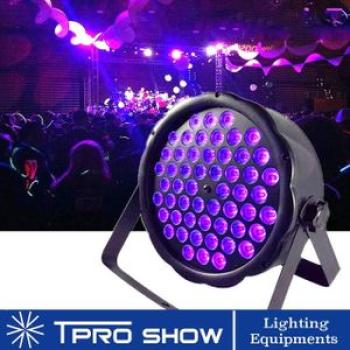 Led Par 54x3w Disco Flat Strobescope Stage Lighting Effect Dmx Sound Control Blacklight Party Dark P