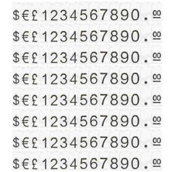 20 Pcs Price Tag Mini Refrigerator Stand Cube Tags Jewelry Blocks Counter Plastic Display