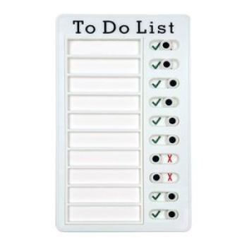 Daily Task Planning Board Portable Plastic Memo Checklist Board Detachable