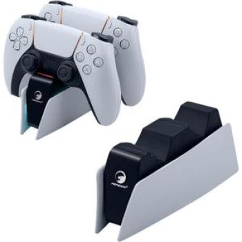 Dual USB Charging Station for PS5 Controller  Controller Charging Station with RGB Light/Fast Charge