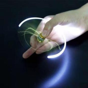 LED Spinning Pen Ball Pen Fidget Spinner Hand Top Light EDC