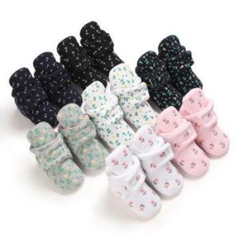 Cotton Socks Baby Shoes Dark Blue