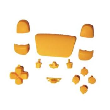 16 Pieces Button Kit Attachments Repair D-Pad Cover For PS5 Yellow