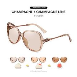 Photochromic Sungles Women Polarized Chameleon Gles Driving Tinted Gole Anti glare Sun Gles lunette
