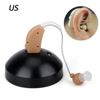 Pro Rechargeable Hearing Aid for Elderly Deafness Sound Amplifier Health Care Behind the Ear Aid Dig