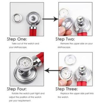 Professional Medical Fetal Blood Pressure Heart Monitor Sprague Rappaport Dual Head Cute Stethoscope
