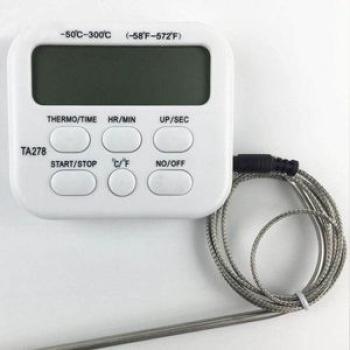 Touch Screen Digital Electronic Timing Barbecue Food Kitchen Oven Probe
