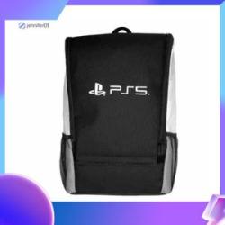 jen Game Console Backpack Travel Carrying Case Storage Bag Compatible For Ps5 Host Game Controller A