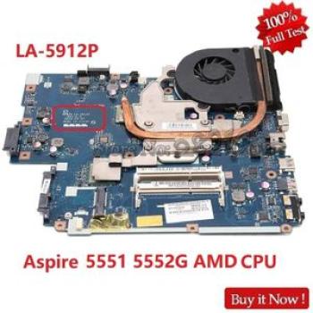 NEW75 LA~5912P REV 1.0 MBNA102001 MB.NA102.001 For acer are 5551 ehines E640   HD4200