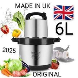 UK - Professional Powerful High Speed Multipurpose Fufu Pounding & Meat Grinder Machine 6L - 7L Silv