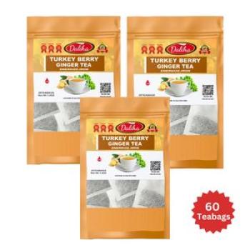 Turkey Berry Ginger Tea - Organic (60 Teabags)