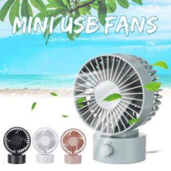 Portable USB Electric Table Rechargeable Summer Cooling Fans For Office Desktop Blue (blue)