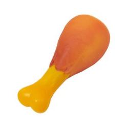 Bite-resistant Dog Toy Cluck Chew Chicken Leg Dog Toy Dental for Pets Yellow