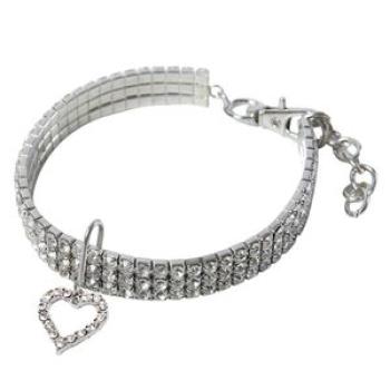 Lovely  Crystal Necklace Puppy Chain Collars Shining Pets Gifts