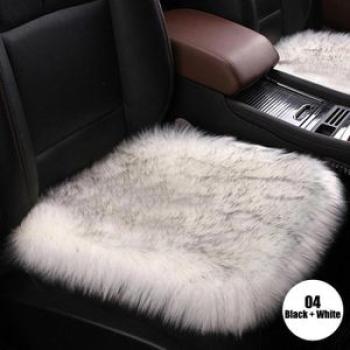 New 1pc Car Seat Cover Fiber Faux Auto Seats Cushion Long Plush Winter Warm Seats Mats For Bmw Toyot