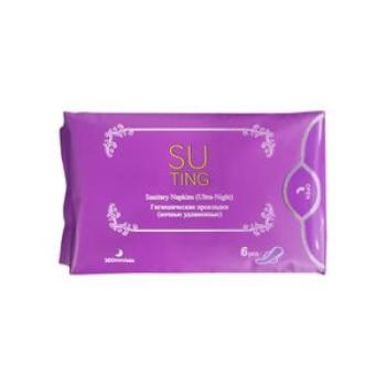 Anion Sanitary Pad - Ultra-Night Heavy Flow 360mm x 6 pieces.