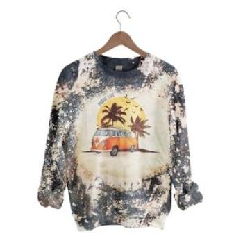 Women Halloween Print Sweatshirt Pullover  Top Blouse