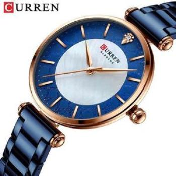 Watches For Women Luxury Brand CURREN Elegant Thin Quartz Wristwatch Simple Female Clock
