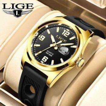 LIGE Sport Watches For Men Fashion Quartz Wristwatch 89124