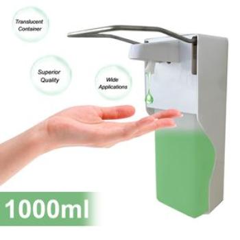 Wall-Mounted Soap Dispenser, 1000ml Manual Soap Dispenser