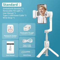 Comitok 2-Axis Handheld Gimbal Stabilizer for Smartphone Selfie Tripod Stand Wireless Bluetooth Remo