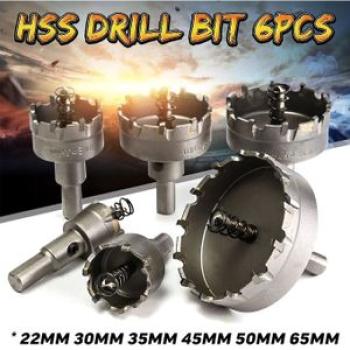 6-piece HSS titanium steel bell saw for stainless steel and metal alloy drill bits