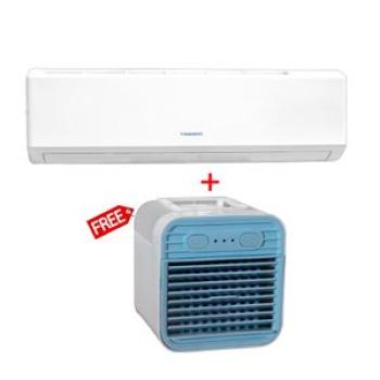 1.0HP -  NAS-T09N1 Split AC - R410 Air Conditioner - White +Free NASFAN-2LTS Air cooler