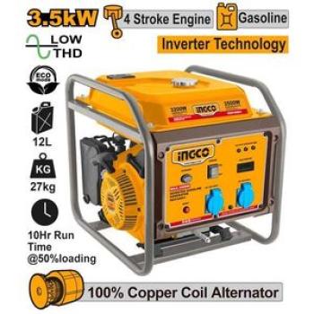 GEIF40001 Inverter Gasoline Generator 3.2kw - Yellow