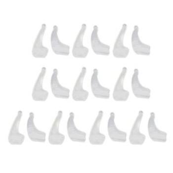 10 Pairs Glasses Ear Hooks Anti Slip Silicone Grips Sports Clear