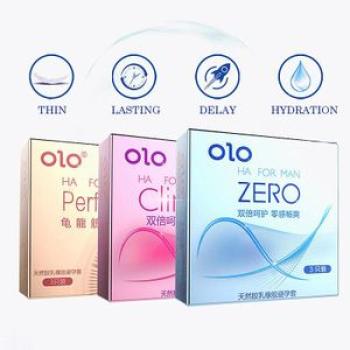 3pcs Natural Latex Men Ultra-Thin Condoms Deep Stimulation Extra Strength Condoms for Sex Life Adult