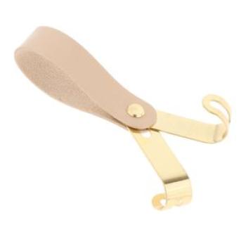 Detachable Outdoor Leather Hanging Hook Double Hooks Beige