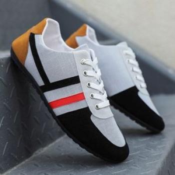 Men`s Shoes Slip-On Casual Loafers - Gray