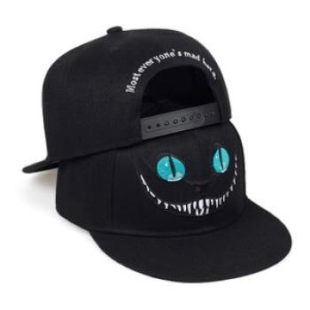 New Cheshire Cat Embroidery Baseball Cap Cute Smiley Funny Pattern Snapback Cap