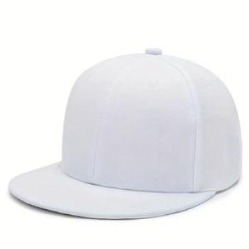 Adult hat Male solid color flat cap couple baseball cap Female casual visor white