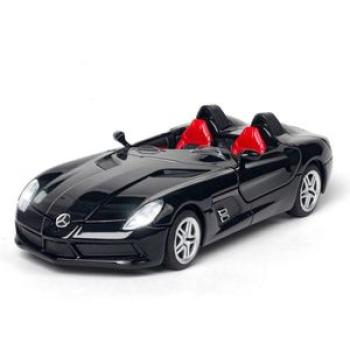 1/32 Scale Benz SLR Model Car Metal Die-cast Pull Back Toy Car with Light and Sound Sports Vehicle T