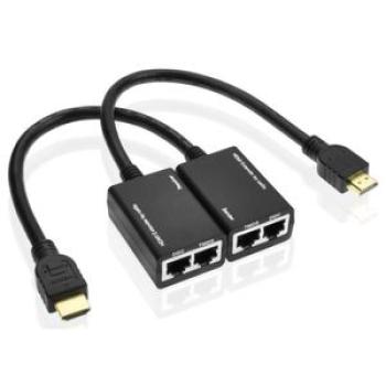 HDMI Amplifier HDMI Extender by Cat5e / 6 LAN Cable 30M / 1080P