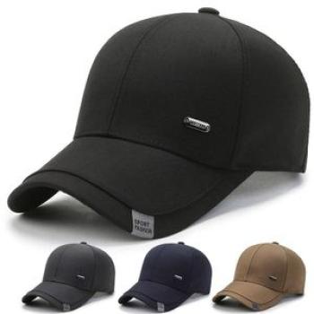 Middle-Aged and Elderly Men`s Baseball Hat Hard Top Spring and Autumn New High-Grade Big Head Circum