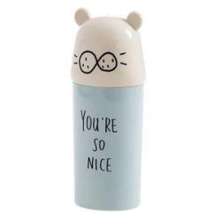 Portable Travel Bathroom Cartoon Water Cup Mug Toothbrush Toothpaste HolderBlue